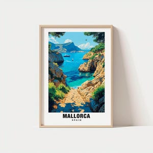 Mallorca Print - Spain Poster, Travel Wall Art, Island Print, Europe Poster, Coastal Art, Mediterranean Decor, Scenic Print, Travel Poster