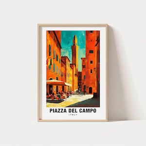 Piazza del Campo Print - Italy Poster, Campo Views, Campo Art, Italy Charm, Campo Beauty, Historic Campo, Scenic Italy, Cultural Heritage