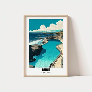 Bude Print - England Poster, Bude Views, Bude Beach, Bude Town, Cornwall Charm, Bude Beauty, Bude Heritage, Bude Art, English Culture