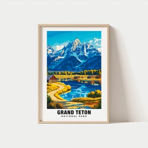 Grand Teton Print - Wyoming Poster, Grand Teton Views, Grand Teton Landmarks, Grand Teton City, Wyoming Charm, Grand Teton Beauty, Wyoming