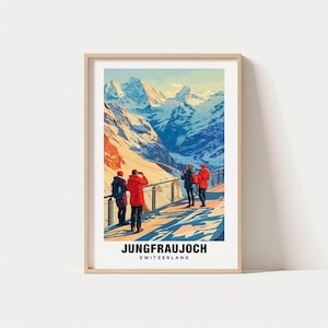 Jungfraujoch Print - Switzerland Poster, Jungfraujoch Views, Jungfraujoch Art, Switzerland Charm, Jungfraujoch Beauty, Alpine Heritage