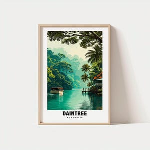 Daintree Print – Queensland Poster, Rainforest Views, Travel Art, Tropical Beauty, Nature Escape, Lush Scenery, Wildlife Charm, Oceania Art