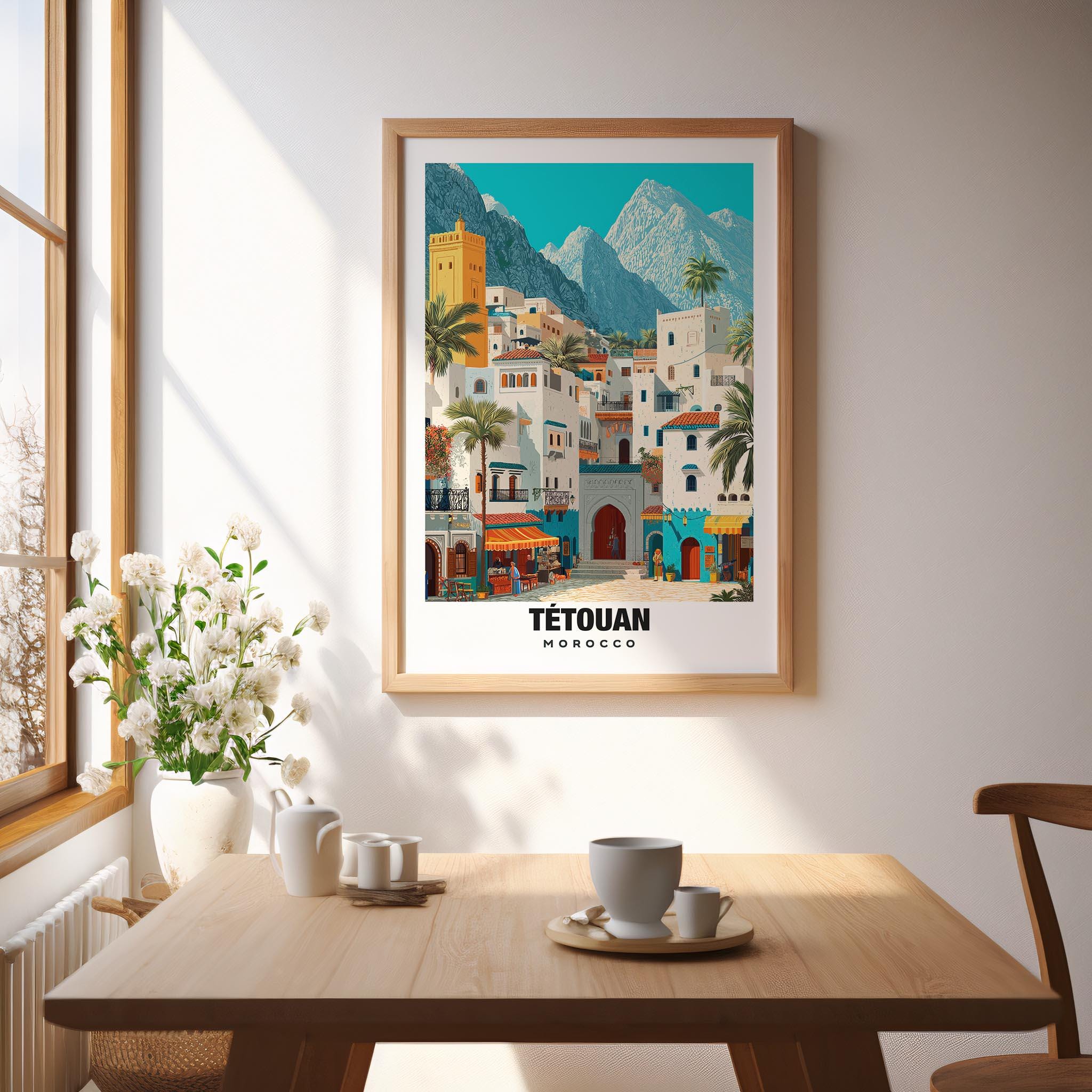 Tetouan Art Print: Moroccan Cityscape - Mediterranean Charm - Etsy