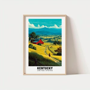 Kentucky Reise Poster - Kentucky Reise Geschenk, druckbare Stadt Poster, digitaler Download, Kentucky Kultur, Kentucky Poster