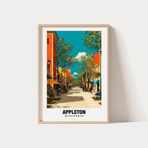 Plakat Appleton City: Malownicza rzeka Fox, Hearthstone House Art