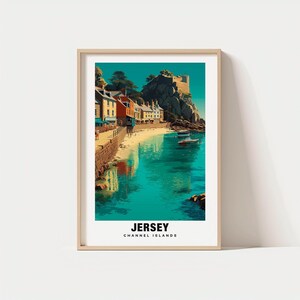 Jersey Channel Island Print – UK Poster, Coastal Views, Travel Art, Seaside Charm, Scenic Beauty, Island Escape, Historic Sites, Channel Art