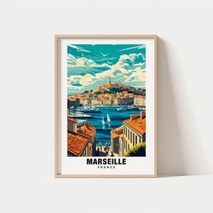 Marseille Print - France Poster, Marseille Views, Marseille Harbor, Marseille City, France Charm, Marseille Beauty, Marseille Heritage