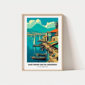 Saint Vincent and Grenadines Print - Caribbean Poster, Saint Vincent Views, Grenadines Beaches, Saint Vincent Charm, Island Beauty,Caribbean