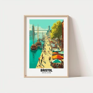 Bristol Travel Print, Bristol - United Kingdom Travel Gift, Printable City Poster, Digital Download, Wedding Gift, Birthday Present