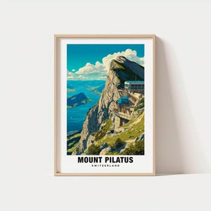 Mount Pilatus Print – Switzerland Poster, Mountain Views, Travel Art, Snowy Peaks, Scenic Beauty, Alpine Escape, Swiss Charm, High Altitude