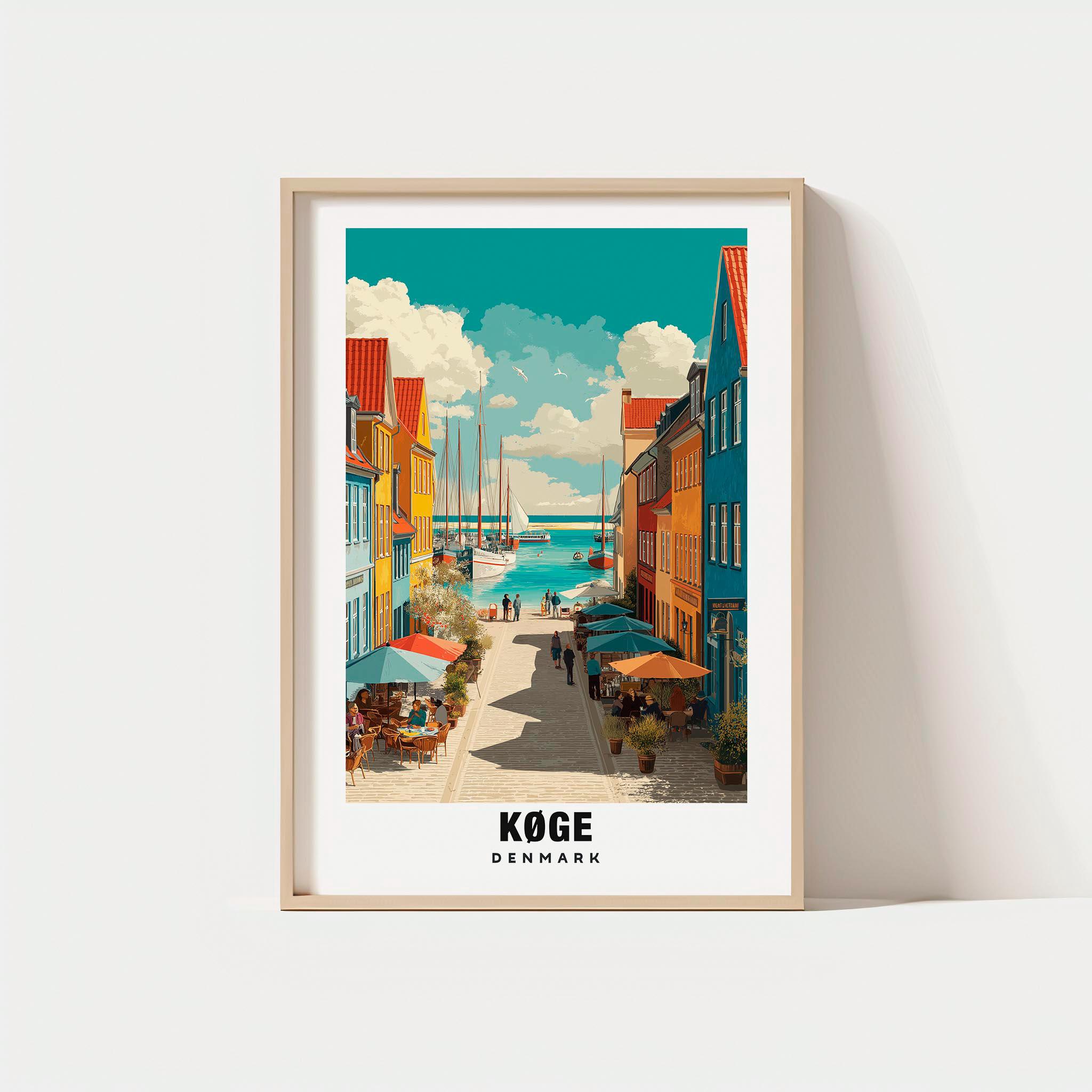 Køge Poster: Historic Harbor Views - Danish Coastal Wall Art - Etsy