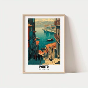 Porto Print - Portugal Poster, Porto Views, Porto River, Porto City, Portugal Charm, Porto Beauty, Porto Heritage, Porto Art, Portugal