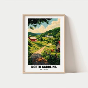 North Carolina Print - USA Poster, Carolina Views, Carolina Art, USA Charm, Carolina Beauty, Historic Carolina, Scenic Carolina,Cultural Art