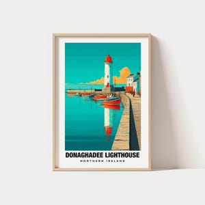 Donaghadee Lighthouse Print: Coastal Ireland Scene (Multiple Sizes)