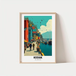 Kodiak Print - USA Poster, Kodiak Views, Kodiak Art, Coastal Charm, Island Scene, Scenic Beauty, Local Heritage, Alaska Travel