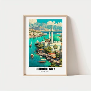 Djibouti City Print - Djibouti Poster, Djibouti Views, Coastal Charm, Urban Scene, Scenic Beauty, Local Heritage, Djibouti Travel