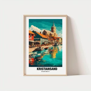 Kristiansand Print - Norway Poster, Kristiansand Views, Kristiansand Art, Norway Charm, Coastal Beauty, Scenic Landscape, Cultural Heritage