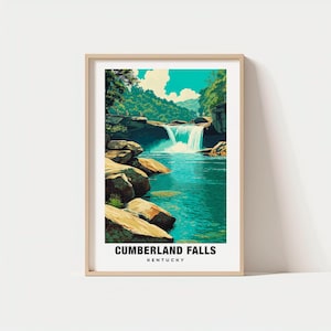Cumberland Falls Print - Kentucky Poster, Cumberland Views, Cumberland Art, Kentucky Charm, Cumberland Beauty, Historic Cumberland, Kentucky