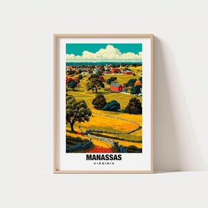 Manassas Print - USA Poster, Manassas Views, Manassas Art, City Charm, Battlefield Scene, Historic Beauty, Local Heritage, Virginia Travel