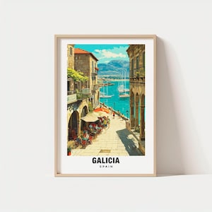 Galicia Print - Spain Poster, Galicia Views, Galicia Art, Spain Charm, Galicia Beauty, Coastal Heritage, Scenic Landscape, Cultural Region.