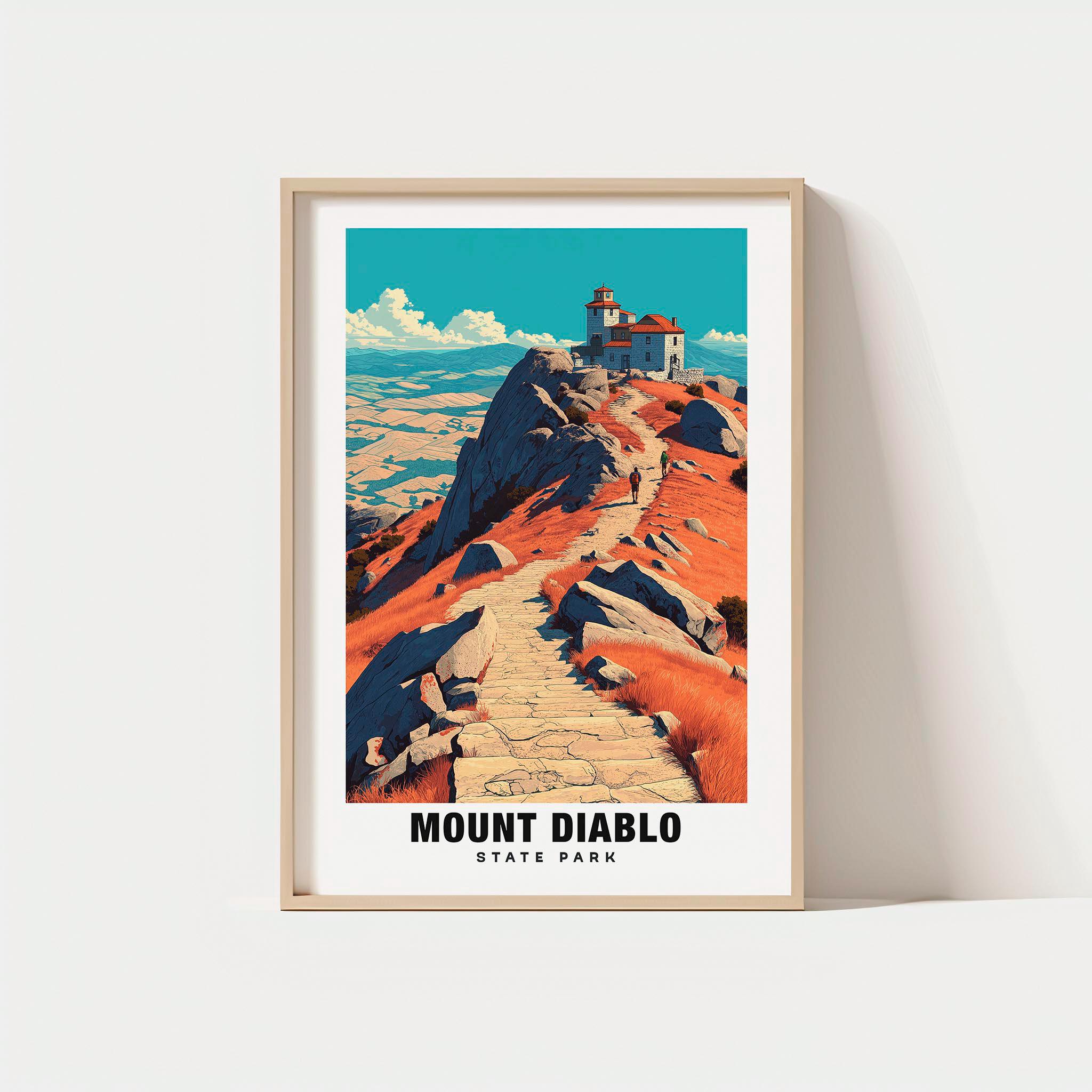 Mount Diablo Print - USA Poster, Mount Diablo Views, Mount Diablo Summit, Mount Diablo Trails, USA Charm, Mount Diablo Beauty, Mount Diablo
