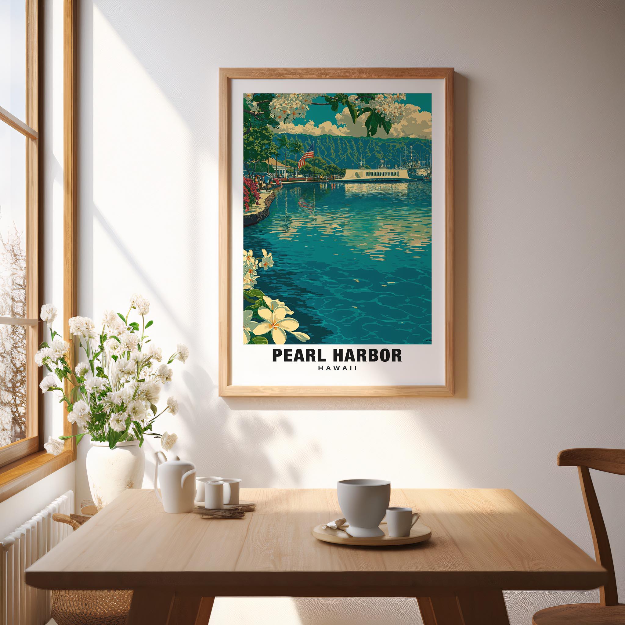 Pearl Harbor Artwork: Hawaii Travel Poster (multiple Sizes) - Etsy