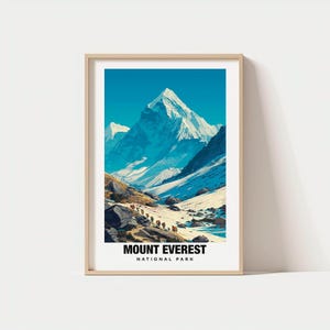 Mount Everest National Park, Nepal Travel Gift - Nepal Poster, Digital Download, Birthday Gift, Wedding Gift, Nepal National Park