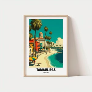 Tamaulipas Print – Mexico Poster, Scenic Views, Travel Art, Coastal Charm, Desert Beauty, Historic Sites, Mexican Culture,  Borderland Vibes