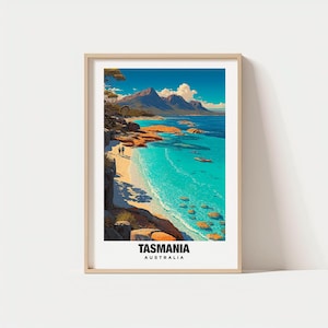 Tasmania Print - Australia Poster, Tasmania Views, Tasmania Wilderness, Tasmania Coast, Australia Charm, Tasmania Beauty, Tasmania Heritage