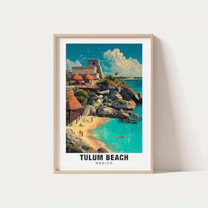Tulum Beach Print - Mexico Poster, Tulum Views, Tulum Beaches, Tulum Town, Mexico Charm, Tulum Beauty, Tulum Heritage, Tulum Art