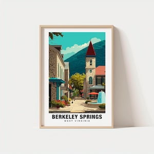 Wydruk z podróży po Berkeley Springs – Historyczne uzdrowisko i widoki na góry