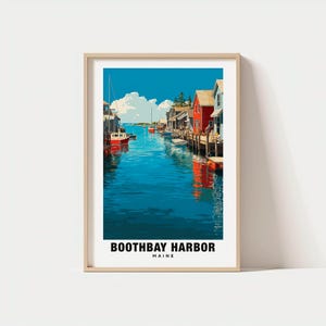 Boothbay Harbor Print - Maine Poster, Boothbay Harbor Views, Boothbay Harbor Art, Maine Charm, Boothbay Harbor Beauty, Coastal Heritage
