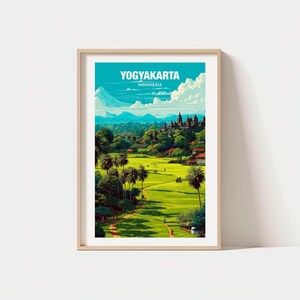 ジョグジャカルタ旅行ポスター - 文化の中心地アートプリント
