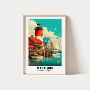 Maryland Print - USA Poster, Maryland Ansichten, Maryland Küste, Chesapeaches Bay, USA Charme, Maryland Beauty, Maryland Travel, Maryland Poster