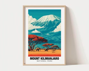 Kilimanjaro Wall Art: Scenic Tanzania Landscape - Digital Print