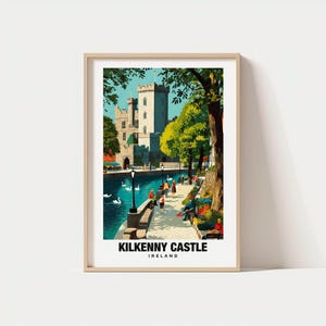 Kilkenny Castle Travel Print Wall Art, Kilkenny - Ireland City Print, Kilkenny Castle Travel Gift, Kilkenny Castle Poster, Digital Download