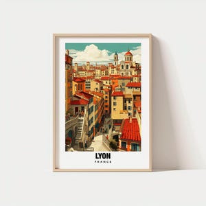 Lyon Print - France Poster, Lyon Views, Lyon Old Town, Lyon City, France Charm, Lyon Beauty, Lyon Heritage, Lyon Art, French Culture