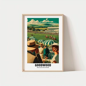 Goodwood Racecourse Print - England Poster, Goodwood Views, Goodwood Races, Goodwood Track, England Charm, Goodwood Beauty, England Culture