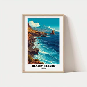 Canary Islands Travel Print Wall Art, Canary Islands - Spain City Print, Canary Islands Travel Gift, Canary Islands City Poster, Travel Gift