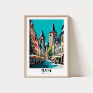 Mainz Print - Germany Poster, Mainz Views, Mainz Landmarks, Mainz City, Germany Charm, Mainz Beauty, Mainz Heritage, Mainz Art, Germany Art