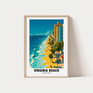 Virginia Beach Print - Virginia Poster, Virginia Beach Views, Virginia Beach Landmarks, Virginia Beach City, Virginia Charm, Virginia Beach
