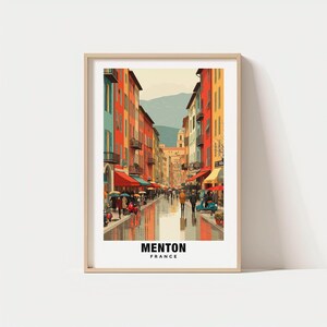 Menton Print - France Poster, Menton Views, Menton Town, Menton Beaches, France Charm, Menton Beauty, Menton Heritage, Menton Art