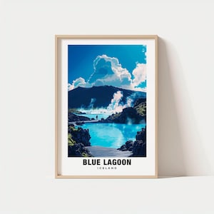 Blue Lagoon Print - Iceland Poster, Blue Lagoon Views, Blue Lagoon Art, Iceland Charm, Blue Lagoon Beauty, Historic Blue Lagoon, Iceland art