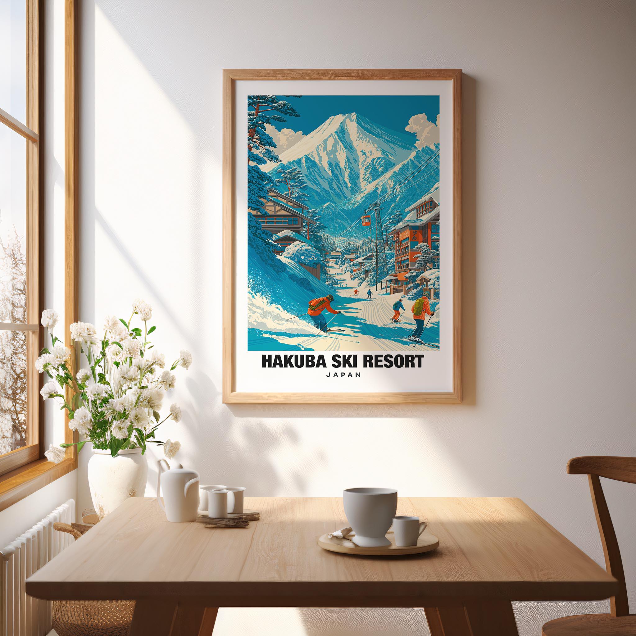 Hakuba Ski Resort Print: Snowy Mountain Landscape Art - Etsy