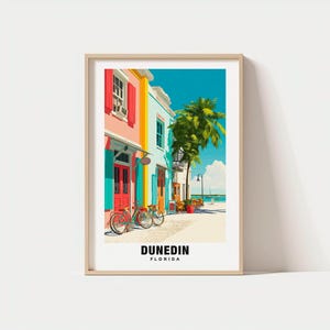 Dunedin Print - Florida Poster, Dunedin Views, Dunedin Art, Florida Charm, Dunedin Beauty, Coastal Heritage, Beach Town, Scenic Landscape