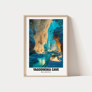 Yagodinska Cave Travel Print Wall Art, Devin - Bulgaria City Print, Yagodinska Cave Travel Gift, Yagodinska Cave Poster, Digital Download