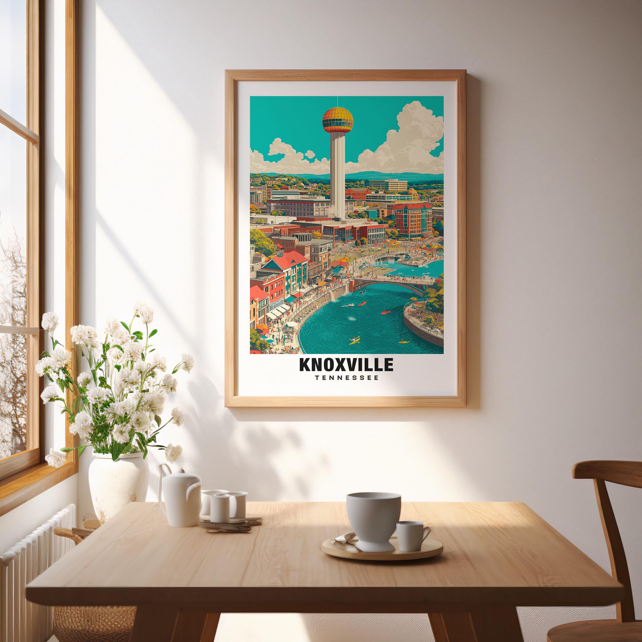 Knoxville Travel Print, Tennessee Travel Poster - Knoxville Travel