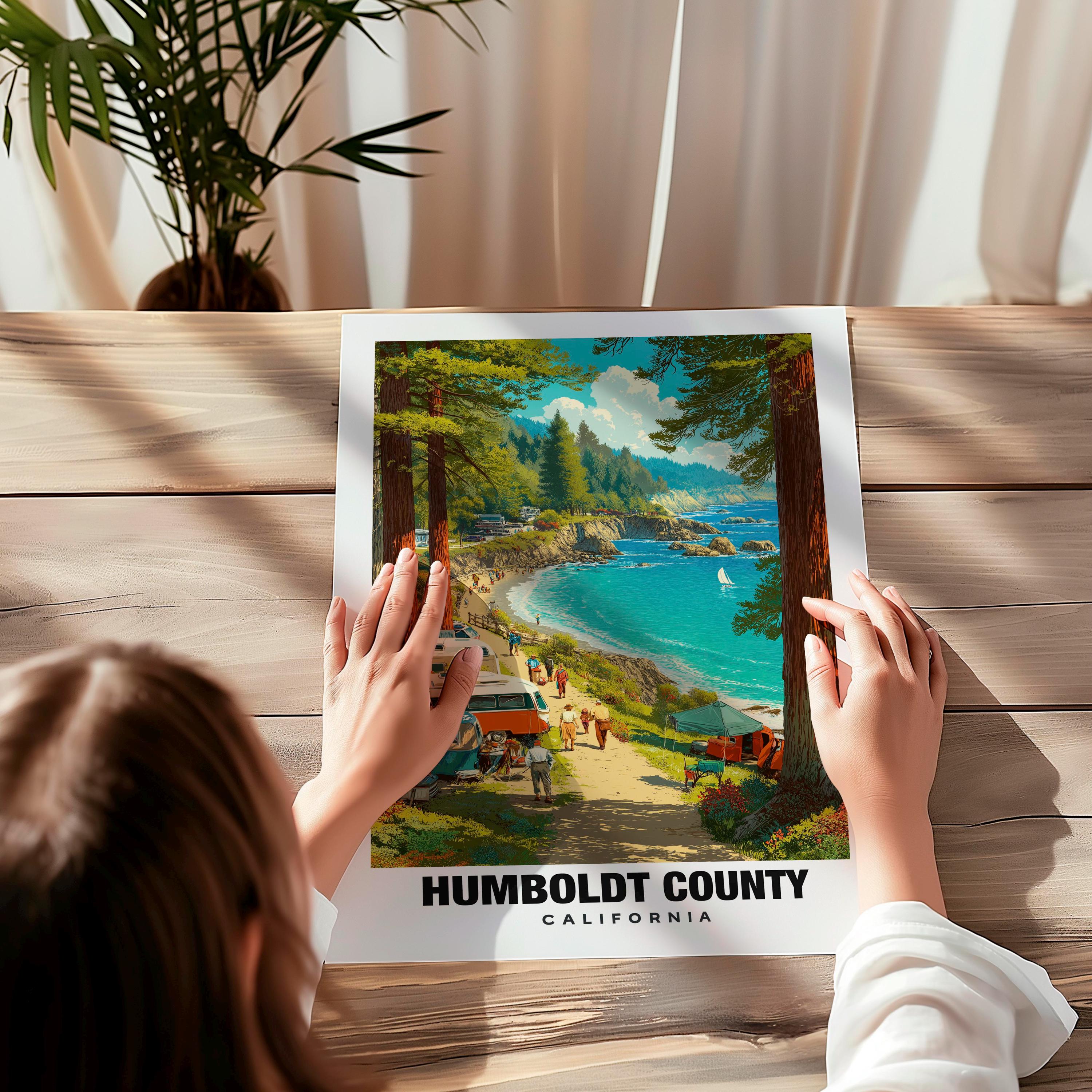 HUMBOLDT COUNTY SURFERS アートポスター Humboldt County Print: Redwood Forests and Coastal Views - Etsy Israel