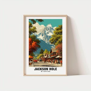 Jackson Hole Print - Wyoming Poster, Jackson Hole Views, Jackson Hole Art, Wyoming Charm, Hole Beauty, Jackson Heritage, Mountain Town