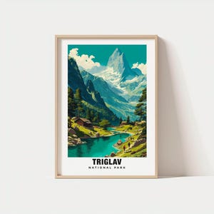 Triglav National Park Print - Slovenia Poster, Travel Wall Art, Triglav Print, Nature Poster, Europe Print, Mountain Art, Travel Poster